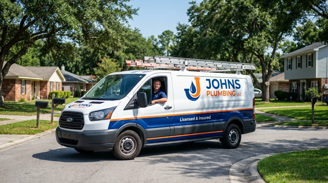 Johns Plumbing LLC service van in Dulce, NM