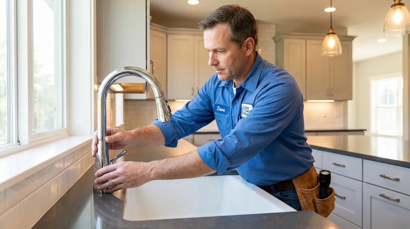 Kitchen faucet installation by Johns Plumbing LLC in Dulce